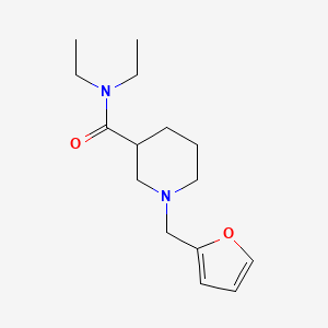 molecular formula C15H24N2O2 B5089045 N,N-diethyl-1-(furan-2-ylmethyl)piperidine-3-carboxamide 