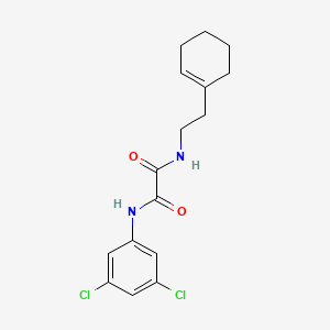 molecular formula C16H18Cl2N2O2 B5089209 N-[2-(cyclohexen-1-yl)ethyl]-N'-(3,5-dichlorophenyl)oxamide 