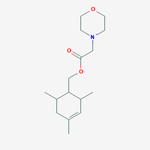 molecular formula C16H27NO3 B5089245 (2,4,6-TRIMETHYLCYCLOHEX-3-EN-1-YL)METHYL 2-(MORPHOLIN-4-YL)ACETATE 