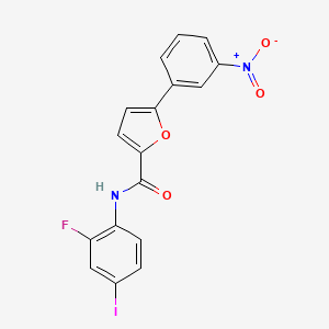 molecular formula C17H10FIN2O4 B5089295 N-(2-fluoro-4-iodophenyl)-5-(3-nitrophenyl)furan-2-carboxamide 