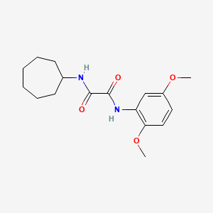 molecular formula C17H24N2O4 B5089674 N-cycloheptyl-N'-(2,5-dimethoxyphenyl)ethanediamide 