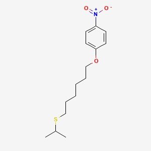 molecular formula C15H23NO3S B5089783 1-Nitro-4-(6-propan-2-ylsulfanylhexoxy)benzene 