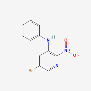 molecular formula C11H8BrN3O2 B5090129 5-bromo-2-nitro-N-phenylpyridin-3-amine CAS No. 5342-60-9