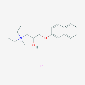 molecular formula C18H26INO2 B5090398 Diethyl-(2-hydroxy-3-naphthalen-2-yloxypropyl)-methylazanium;iodide 