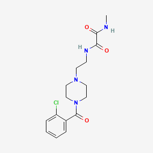 molecular formula C16H21ClN4O3 B5090474 N'-{2-[4-(2-CHLOROBENZOYL)PIPERAZIN-1-YL]ETHYL}-N-METHYLETHANEDIAMIDE 
