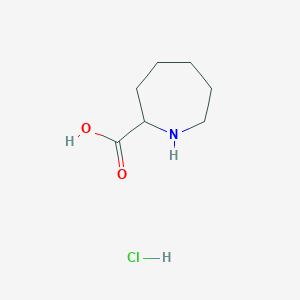 molecular formula C7H14ClNO2 B050906 (S)-Azepane-2-carboxylic acid hydrochloride CAS No. 123053-42-9