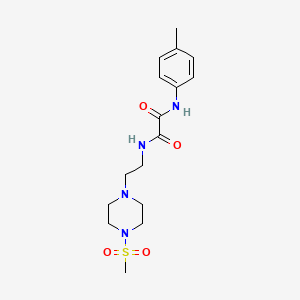 molecular formula C16H24N4O4S B5091073 N-(4-methylphenyl)-N'-{2-[4-(methylsulfonyl)piperazin-1-yl]ethyl}ethanediamide 