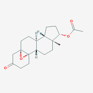 molecular formula C20H28O4 B050911 17beta-(Acetyloxy)-5alpha,10-epoxyestran-3-one CAS No. 124831-98-7