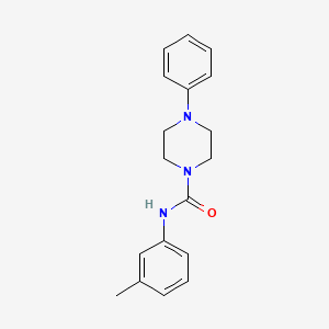 molecular formula C18H21N3O B5091131 N-(3-METHYLPHENYL)-4-PHENYL-PIPERAZINE-1-CARBOXAMIDE CAS No. 85867-78-3