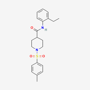 molecular formula C21H26N2O3S B5091151 N-(2-ethylphenyl)-1-[(4-methylphenyl)sulfonyl]piperidine-4-carboxamide 