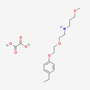 molecular formula C18H29NO7 B5091195 N-[2-[2-(4-ethylphenoxy)ethoxy]ethyl]-3-methoxypropan-1-amine;oxalic acid 