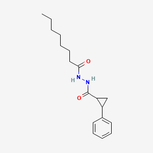 molecular formula C18H26N2O2 B5091330 N'-octanoyl-2-phenylcyclopropane-1-carbohydrazide 