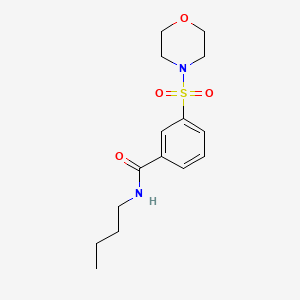 molecular formula C15H22N2O4S B5091452 N-butyl-3-(morpholine-4-sulfonyl)benzamide 