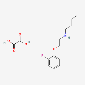 molecular formula C14H20FNO5 B5091669 N-[2-(2-fluorophenoxy)ethyl]butan-1-amine;oxalic acid 