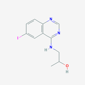 molecular formula C11H12IN3O B5091999 1-[(6-Iodoquinazolin-4-yl)amino]propan-2-ol 