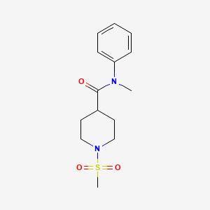 molecular formula C14H20N2O3S B5092007 N-methyl-1-(methylsulfonyl)-N-phenylpiperidine-4-carboxamide 