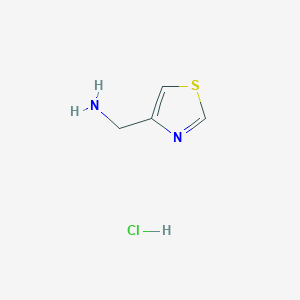 molecular formula C4H7ClN2S B050921 4-(氨甲基)噻唑盐酸盐 CAS No. 117043-86-4