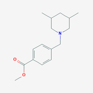 molecular formula C16H23NO2 B5092228 Methyl 4-[(3,5-dimethylpiperidin-1-yl)methyl]benzoate 