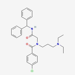 molecular formula C29H34ClN3O2 B5092250 N-[2-(benzhydrylamino)-2-oxoethyl]-4-chloro-N-[3-(diethylamino)propyl]benzamide 