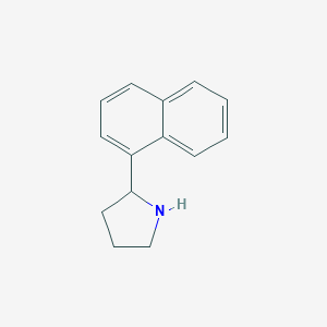 molecular formula C14H15N B050923 2-(Naphthalen-1-yl)pyrrolidine CAS No. 121193-91-7