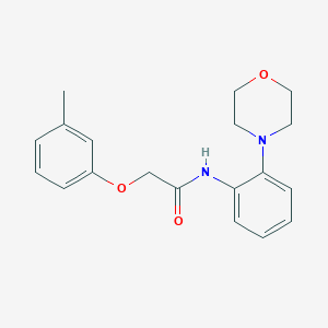 molecular formula C19H22N2O3 B509258 2-(3-methylphenoxy)-N-(2-morpholin-4-ylphenyl)acetamide CAS No. 529498-96-2