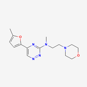 molecular formula C15H21N5O2 B5092661 N-methyl-5-(5-methylfuran-2-yl)-N-(2-morpholin-4-ylethyl)-1,2,4-triazin-3-amine 
