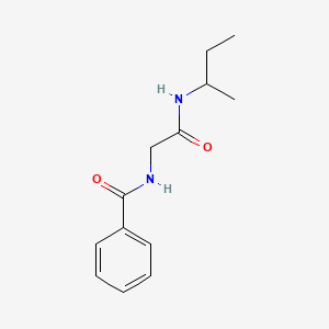 molecular formula C13H18N2O2 B5092692 N-[2-(butan-2-ylamino)-2-oxoethyl]benzamide 