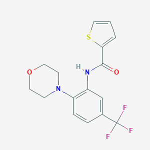 molecular formula C16H15F3N2O2S B509270 N-[2-(4-morpholinyl)-5-(trifluoromethyl)phenyl]-2-thiophenecarboxamide CAS No. 402481-36-1