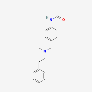 molecular formula C18H22N2O B5092723 N-[4-[[methyl(2-phenylethyl)amino]methyl]phenyl]acetamide 