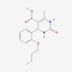 molecular formula C17H22N2O4 B5092806 Methyl 4-(2-butoxyphenyl)-6-methyl-2-oxo-1,2,3,4-tetrahydropyrimidine-5-carboxylate 