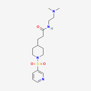 molecular formula C17H28N4O3S B5092814 N-[2-(dimethylamino)ethyl]-3-(1-pyridin-3-ylsulfonylpiperidin-4-yl)propanamide 
