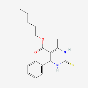 molecular formula C17H22N2O2S B5092951 Pentyl 6-methyl-4-phenyl-2-thioxo-1,2,3,4-tetrahydropyrimidine-5-carboxylate 