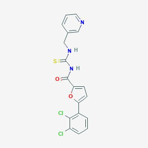 molecular formula C18H13Cl2N3O2S B509451 N-[5-(2,3-dichlorophenyl)-2-furoyl]-N'-(3-pyridinylmethyl)thiourea CAS No. 673495-78-8
