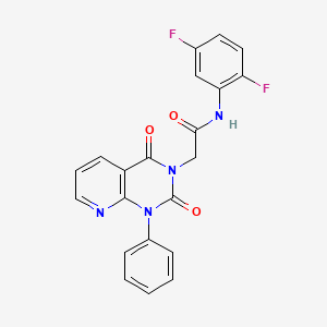 molecular formula C21H14F2N4O3 B5095497 N-(2,5-difluorophenyl)-2-(2,4-dioxo-1-phenyl-1,4-dihydropyrido[2,3-d]pyrimidin-3(2H)-yl)acetamide 