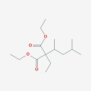 molecular formula C15H28O4 B050955 (1,3-Dimethylbutyl)ethylmalonic Acid Diethyl Ester CAS No. 36075-05-5