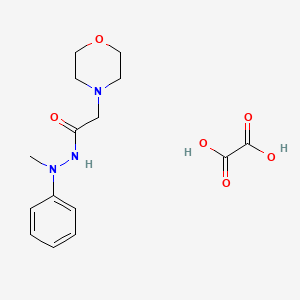 molecular formula C15H21N3O6 B5095657 N'-methyl-2-morpholin-4-yl-N'-phenylacetohydrazide;oxalic acid 