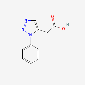 molecular formula C10H9N3O2 B5095661 2-(1-Phenyl-1H-1,2,3-triazol-5-yl)acetic acid 