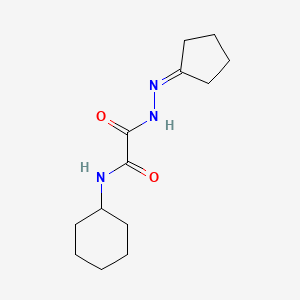 molecular formula C13H21N3O2 B5095751 N-cyclohexyl-N'-(cyclopentylideneamino)oxamide 