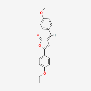 molecular formula C20H18O4 B5095808 (3Z)-5-(4-ethoxyphenyl)-3-[(4-methoxyphenyl)methylidene]furan-2-one 