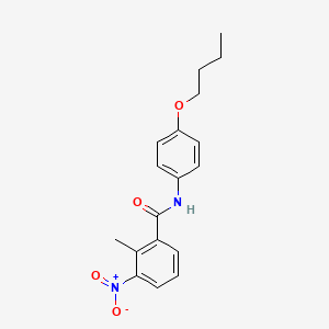 molecular formula C18H20N2O4 B5095982 N-(4-butoxyphenyl)-2-methyl-3-nitrobenzamide 