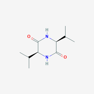 molecular formula C10H18N2O2 B050961 (3S,6S)-3,6-Diisopropylpiperazine-2,5-dione CAS No. 19943-16-9