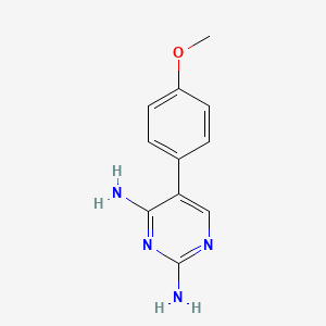 molecular formula C11H12N4O B5096183 5-(4-Methoxyphenyl)pyrimidine-2,4-diamine 