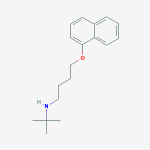 molecular formula C18H25NO B5096253 N-tert-butyl-4-naphthalen-1-yloxybutan-1-amine 