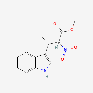 molecular formula C13H14N2O4 B5096293 methyl 3-(1H-indol-3-yl)-2-nitrobutanoate 