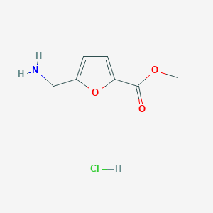 molecular formula C7H10ClNO3 B050965 Methyl 5-(aminomethyl)furan-2-carboxylate hydrochloride CAS No. 160938-84-1
