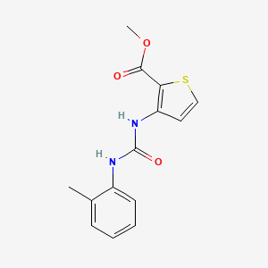 molecular formula C14H14N2O3S B5096534 METHYL 3-[(2-TOLUIDINOCARBONYL)AMINO]-2-THIOPHENECARBOXYLATE 