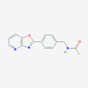 molecular formula C15H13N3O2 B509664 N-(4-(oxazolo[4,5-b]pyridin-2-yl)benzyl)acetamide CAS No. 878416-61-6