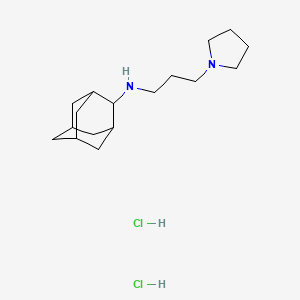 molecular formula C17H32Cl2N2 B5096757 N-(3-pyrrolidin-1-ylpropyl)adamantan-2-amine;dihydrochloride 