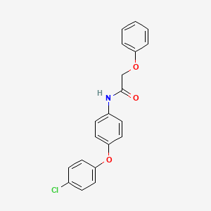 molecular formula C20H16ClNO3 B5096954 N-[4-(4-chlorophenoxy)phenyl]-2-phenoxyacetamide 