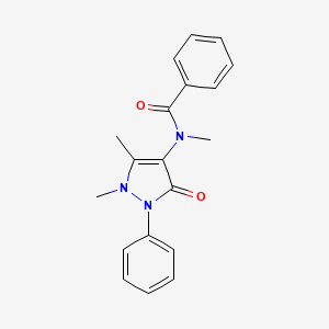 molecular formula C19H19N3O2 B5097221 N-(1,5-dimethyl-3-oxo-2-phenylpyrazol-4-yl)-N-methylbenzamide 